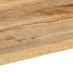 Berkfield Home Console Table 110x35x76 cm Solid Rough Wood Mango in Brown - Size: 110 x 35 x 76 cm - thumbnail 6