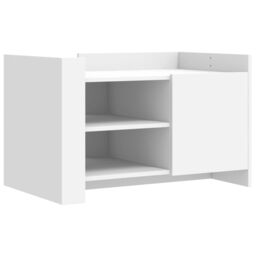 Berkfield Home Coffee Table White 80x50x50 cm Engineered Wood - Size: 80 x 50 x 50 cm - thumbnail 2