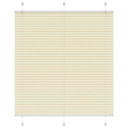 Berkfield Home Pleated Blind Cream 115x100 cm Fabric Width 114.4 cm Polyester
