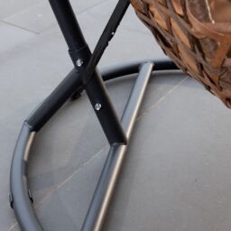 Artemis Home Henley Swing Egg Pod Chair in Brown - thumbnail 6
