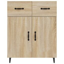 Berkfield Home Sideboard Sonoma Oak 69.5x34x90 cm Engineered Wood in Brown - thumbnail 5