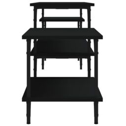 Berkfield Home TV Cabinet Black 197x35x52 cm Engineered Wood - Size: 197 x 35 x 52 cm - thumbnail 6