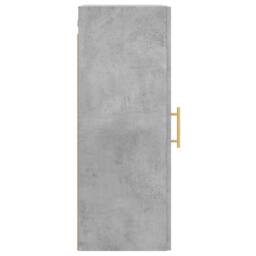 Berkfield Home Wall Mounted Cabinet Concrete Grey 34.5x34x90 cm - thumbnail 8