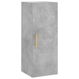 Berkfield Home Wall Mounted Cabinet Concrete Grey 34.5x34x90 cm - thumbnail 3