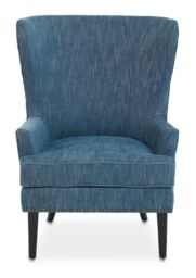 Orsina Green Wingback Lounge Arm Chair, High Back Fabric Living Room Chair, Mid Century Arm Chair with Fabric - thumbnail 6