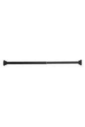 Living and Home Stainless Steel Telescopic Curtain Rod in Black - Size: 90 cm - thumbnail 4