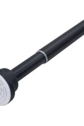 Living and Home Stainless Steel Telescopic Curtain Rod in Black - Size: 90 cm - thumbnail 5