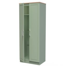 Ready Assembled 2 U Norfolk 2 Door Wardrobe (Ready Assembled) in Pale Green - thumbnail 5