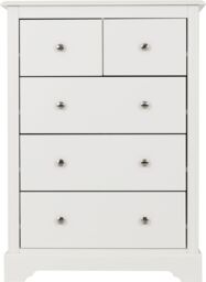 Seconique Stratford 3+2 Drawer Chest in White - thumbnail 4