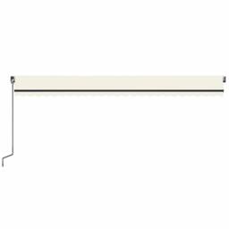 Berkfield Home Manual Retractable Awning with LED 600x350 cm Cream - thumbnail 4