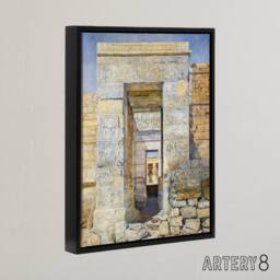 "Artery8 Newman East Entrance Isis Temple Framed Canvas Wall Art Print - Size: W12"" x H16""" - thumbnail 2