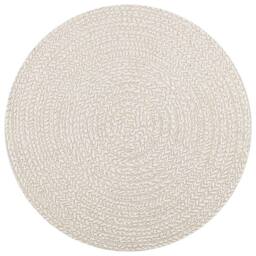 Berkfield Home Rug ZIZUR Cream √ò 120 cm Jute Look Indoor & Outdoor - Size: Medium - thumbnail 3