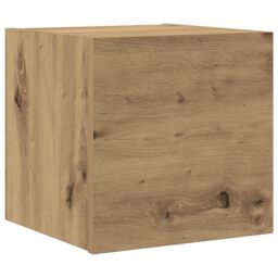 Berkfield Home 7 Piece TV Cabinet Set Wall-mounted Artisan Oak Engineered Wood - thumbnail 4