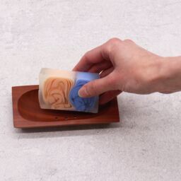 KDMD Classic Mahogany Soap Dish - Rectangle in Maroon - thumbnail 4