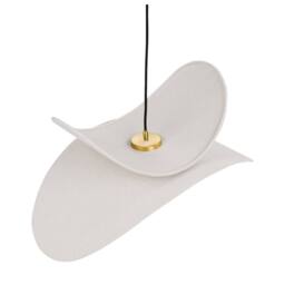 Wyld and Coco 105cm Open-Bulb Pendant Light - Light Grey Linen - thumbnail 4