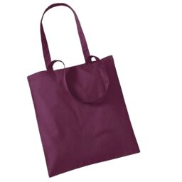 Westford Mill Promo Bag For Life - 10 Litres Pack of 2 in Burgundy - thumbnail 1