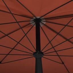 Berkfield Home Garden Parasol with Pole 200x130 cm Terracotta in Burnt Orange - thumbnail 5