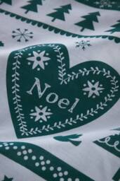 Portfolio Home Noel Christmas Duvet Cover Set in Teal - Size: Single - thumbnail 4