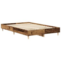 Berkfield Home Bed Frame No Mattress Old Wood 120x200 cm Engineered Wood in Brown - Size: Small Double - thumbnail 7