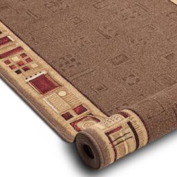 RugsX Anti-Slip Jena Runner in Brown - Size: 80 cm x 370 cm - thumbnail 3