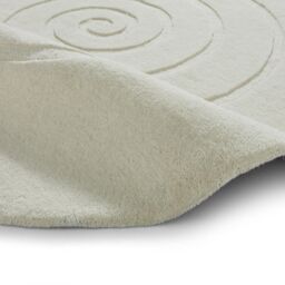 The Rug Shop UK Cream Handmade Luxurious Easy to clean Geometric Circle Rug - Size: 180 cm diameter - thumbnail 2
