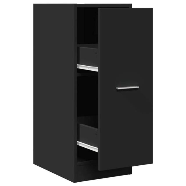 Berkfield Home Apothecary Cabinet Black 30x41x77.5 cm Engineered Wood - image 1