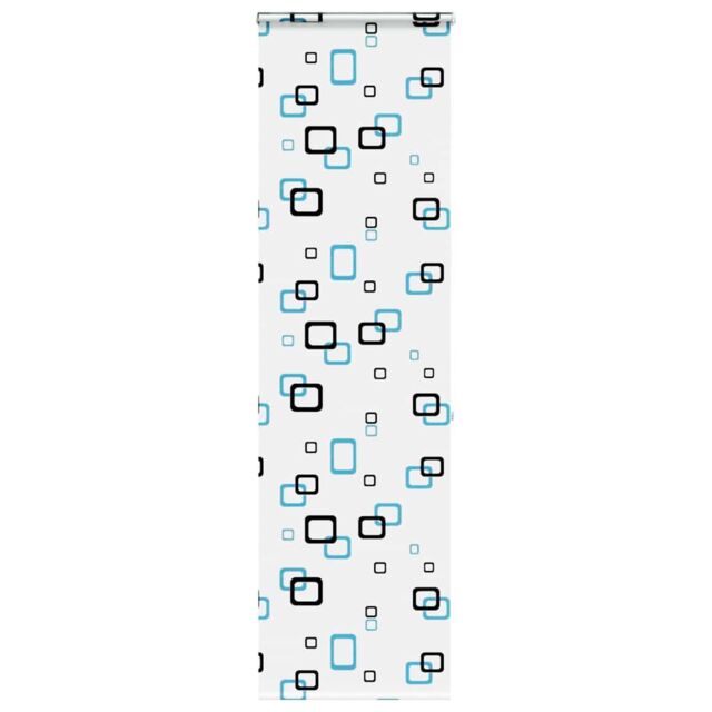 Berkfield Home Shower Roller Blind with Cassette 60x240 cm Fabric Width 56 cm in Black - image 1