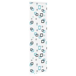 Berkfield Home Shower Roller Blind with Cassette 60x240 cm Fabric Width 56 cm in Black - thumbnail 4