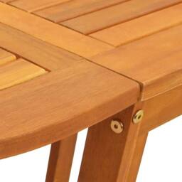 Berkfield Home Stunning Folding Butterfly Garden Table 110x60x72 cm Solid Wood A in Brown - Size: 110 x 60 x 72 cm - thumbnail 9