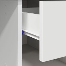 Berkfield Home Desk with Storage White 90x49.5x75 cm Engineered wood - thumbnail 9