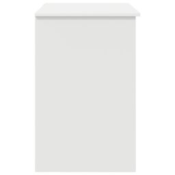 Berkfield Home Desk with Storage White 90x49.5x75 cm Engineered wood - thumbnail 6