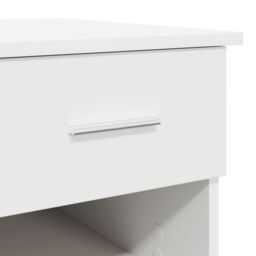 Berkfield Home Desk with Storage White 90x49.5x75 cm Engineered wood - thumbnail 8