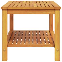Berkfield Home Coffee Table 110x55x45 cm Solid Acacia Wood in Brown - Size: 110 x 55 x 45 cm - thumbnail 5
