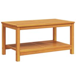 Berkfield Home Coffee Table 110x55x45 cm Solid Acacia Wood in Brown - Size: 110 x 55 x 45 cm - thumbnail 6