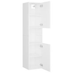 Berkfield Home Bathroom Furniture Set White Engineered Wood - thumbnail 5