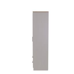 Ready Assembled 2 U Norfolk 2 Door 2 Drawer Mirrored Wardrobe (Ready Assembled) in Taupe - thumbnail 2