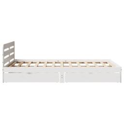 Berkfield Home Decorative Bed Frame without Mattress White 135x190 cm Double Sol - thumbnail 7