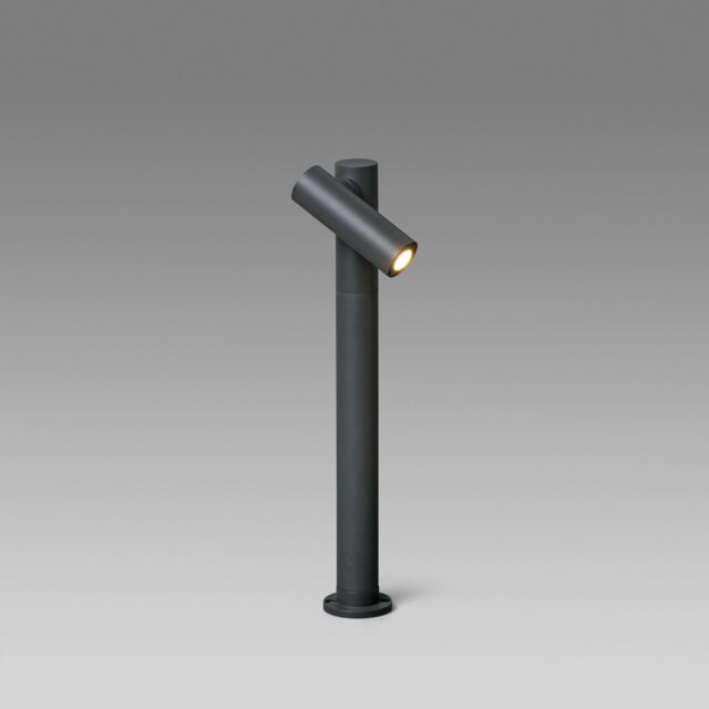 Netlighting Spy Outdoor LED Bollard Spotlight Lamp Dark Grey 6W H430 IP65 - image 1