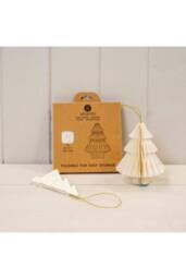 KDMD Set of 3 Off-White Tree Baubles - thumbnail 2