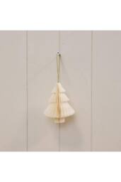 KDMD Set of 3 Off-White Tree Baubles - thumbnail 1