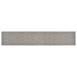 Berkfield Home Kitchen Rug Washable Rhombus 60x300 cm Velvet in Grey