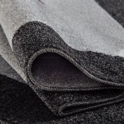 THE RUGS Efes Collection Modern Living Room Rug Bordered Grey Black 7439GB - Size: 80 cm x 150 cm - thumbnail 5