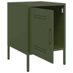 Berkfield Home Durable Bedside Cabinets 2 pcs Olive Green 36x39x50.5 cm Steel - thumbnail 9