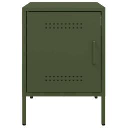 Berkfield Home Durable Bedside Cabinets 2 pcs Olive Green 36x39x50.5 cm Steel - thumbnail 6