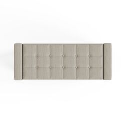 GFW Verona Crushed Velvet Storage Ottoman Bench in Natural - thumbnail 7