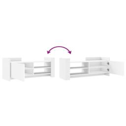 Berkfield Home TV Cabinet White 100x35x40 cm Engineered Wood - Size: 100 x 35 x 40 cm - thumbnail 8