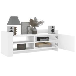 Berkfield Home TV Cabinet White 100x35x40 cm Engineered Wood - Size: 100 x 35 x 40 cm - thumbnail 1