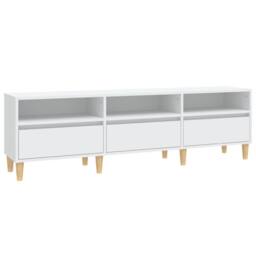 Berkfield Home TV Cabinet White 150x30x44.5 cm Engineered Wood - thumbnail 1