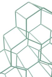 Orsina Contemporary 6 Bottle Green Finish Wine Rack, Modern Design Bottle Rack For Cupboard, Durable Wine Rack - thumbnail 2