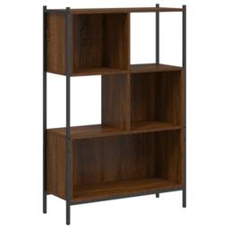 Berkfield Home Decorative Bookcase Brown Oak 72x28x109 cm Engineered Wood - Size: 72 x 28 x 109 cm - thumbnail 3